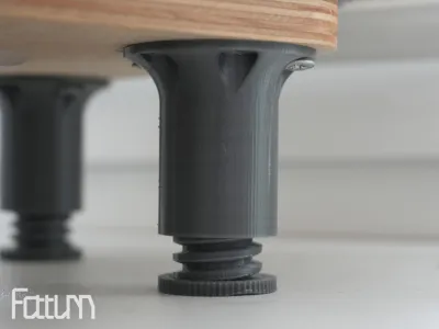 Adjustable furniture leg 43-71 mm