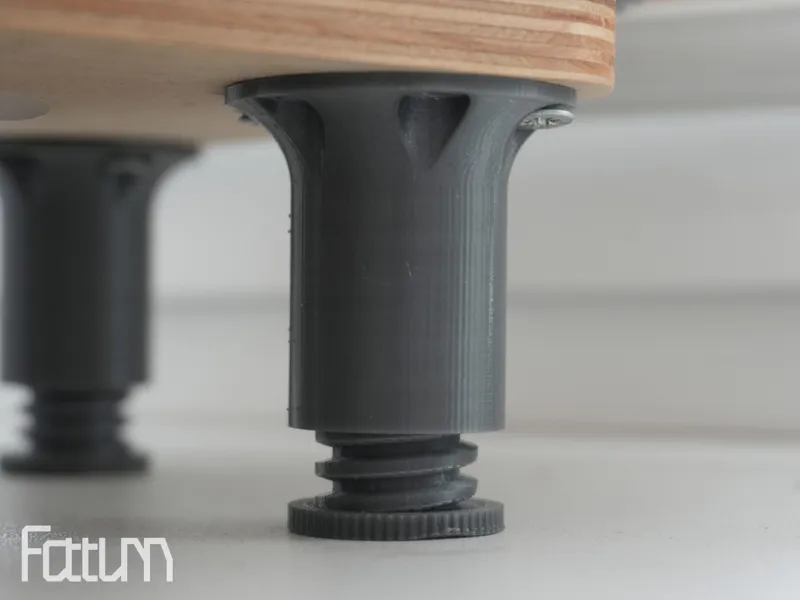 Adjustable furniture leg 43-71 mm