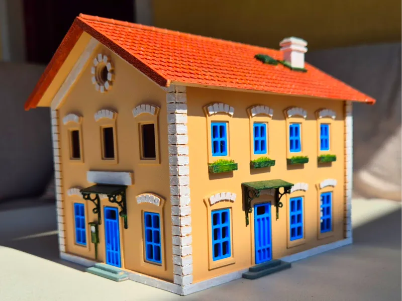 H0 scale Budafok Haros railway station