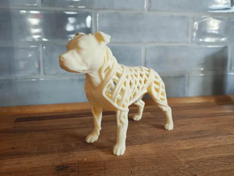 Rope decorative Staffordshire bull Terrier.