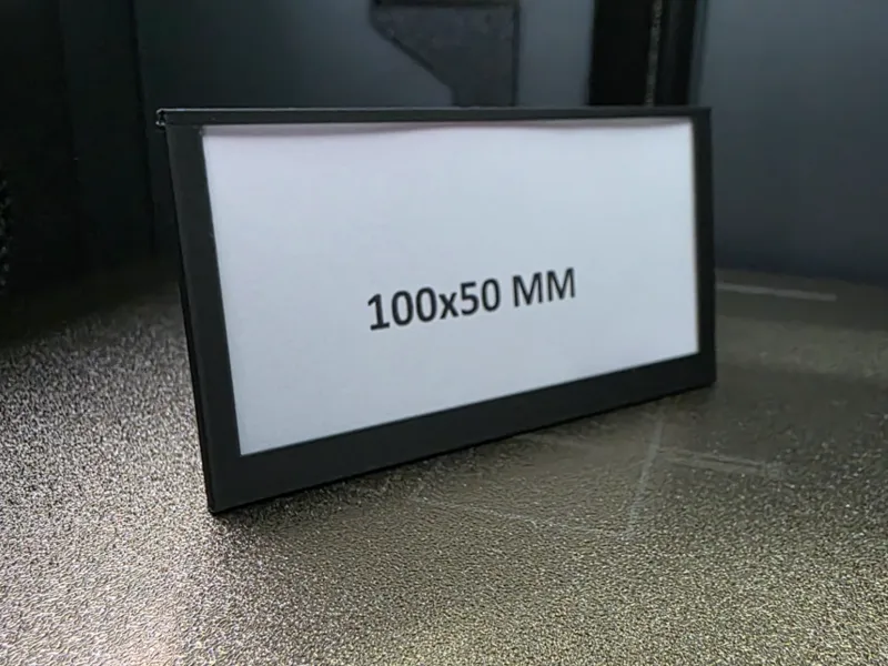 Name plate stand 100x50 mm insert