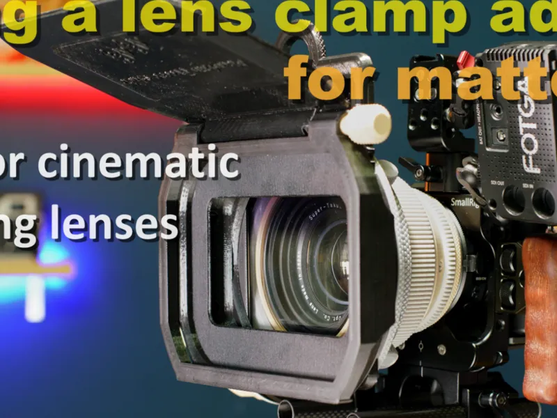 Upgraded to a lens clamp adapter for matte box