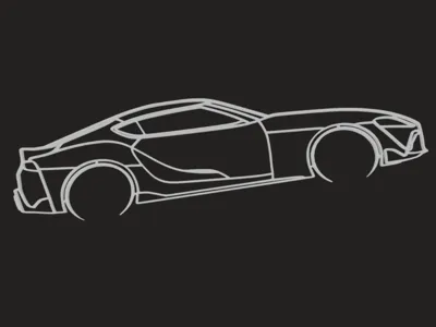 TOYOTA SUPRA MK5 WALL ART
