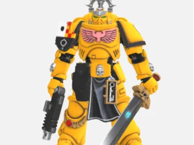 Imperial Fists Lieutenant with Power Sword