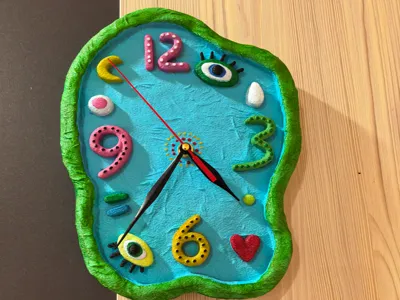 Wave Wall Clock/Art Clock/Melting