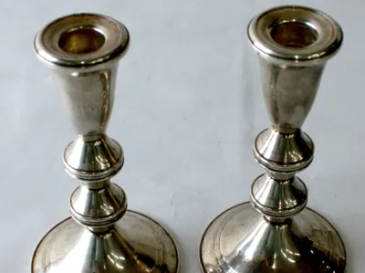 Shabbat candlesticks of Rebbetzin  Schneeorson