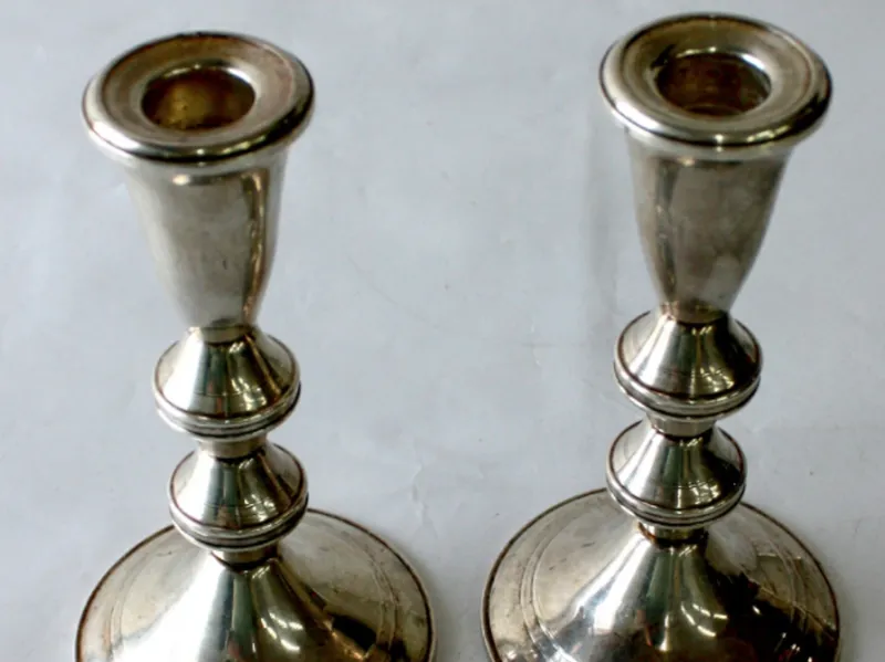 Shabbat candlesticks of Rebbetzin  Schneeorson