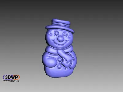 Chocolate Snowman 3D Scan