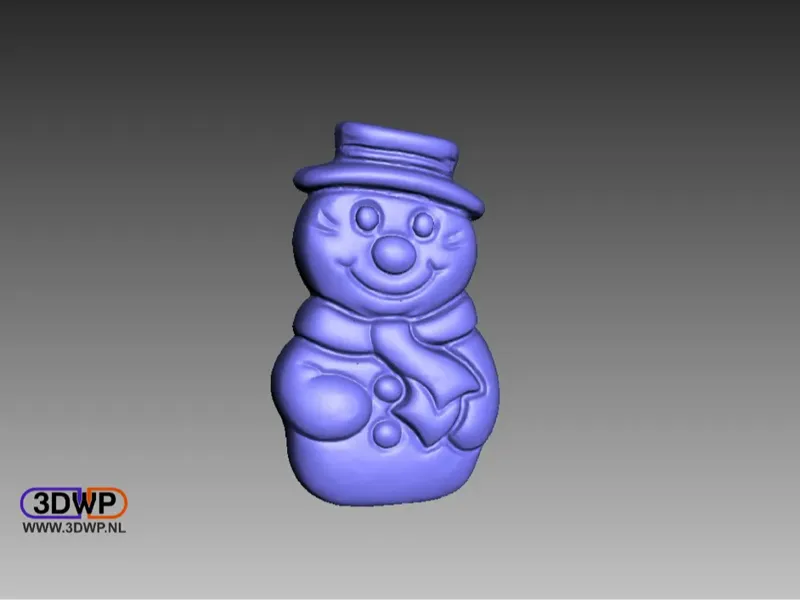 Chocolate Snowman 3D Scan