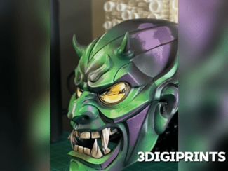 Green Goblin Inspired Oni Mask