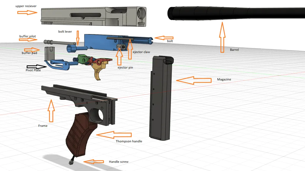 异形M41A彩色脉冲步枪 完全可操作道具 - 免费 3D 打印模型 - MakerWorld