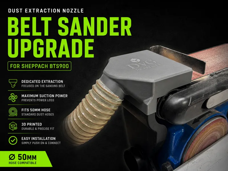 Scheppach BTS900 Belt Sander Dust Upgrade