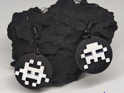 Space Invaders Earrings