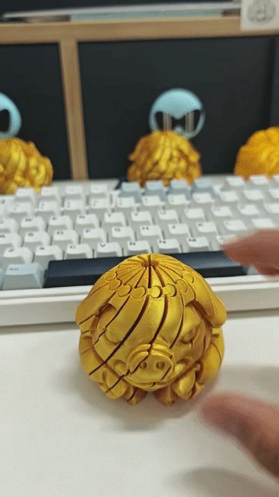 十二生肖之猪首史莱姆球-扭扭球