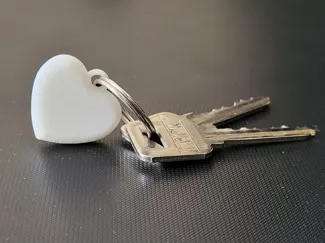Heart keychain