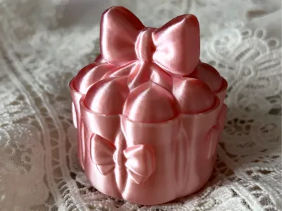 catta-Sweet Bow Small Petal Storage Box Jewelry Box Ornament Photo Home Decor