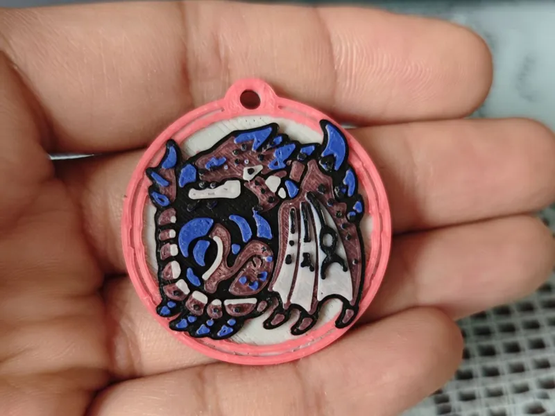 怪物猎人Rathalos雄火龙钥匙扣