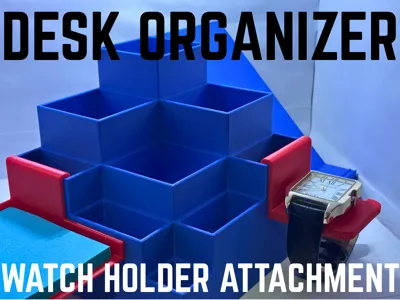 Desk Organizer Attachment 2 - Watch Holder 