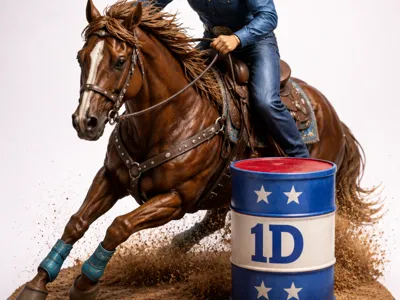 Male Barrel Racing