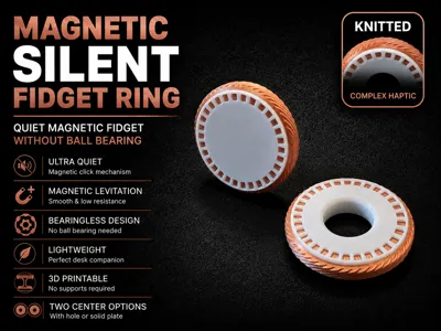 Magnetic Silent Fidget Ring no bearing – Helix