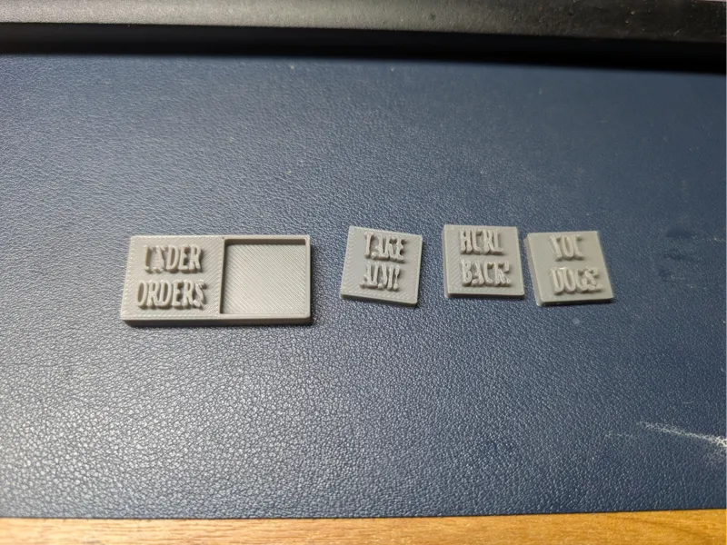 Under Orders tokens