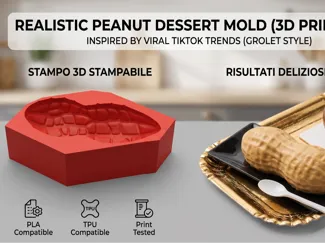 Viral Realistic Giant Peanut Mold Stampo Arachide 