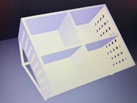 Angled Display Box — Adjustable Tilt & Grid