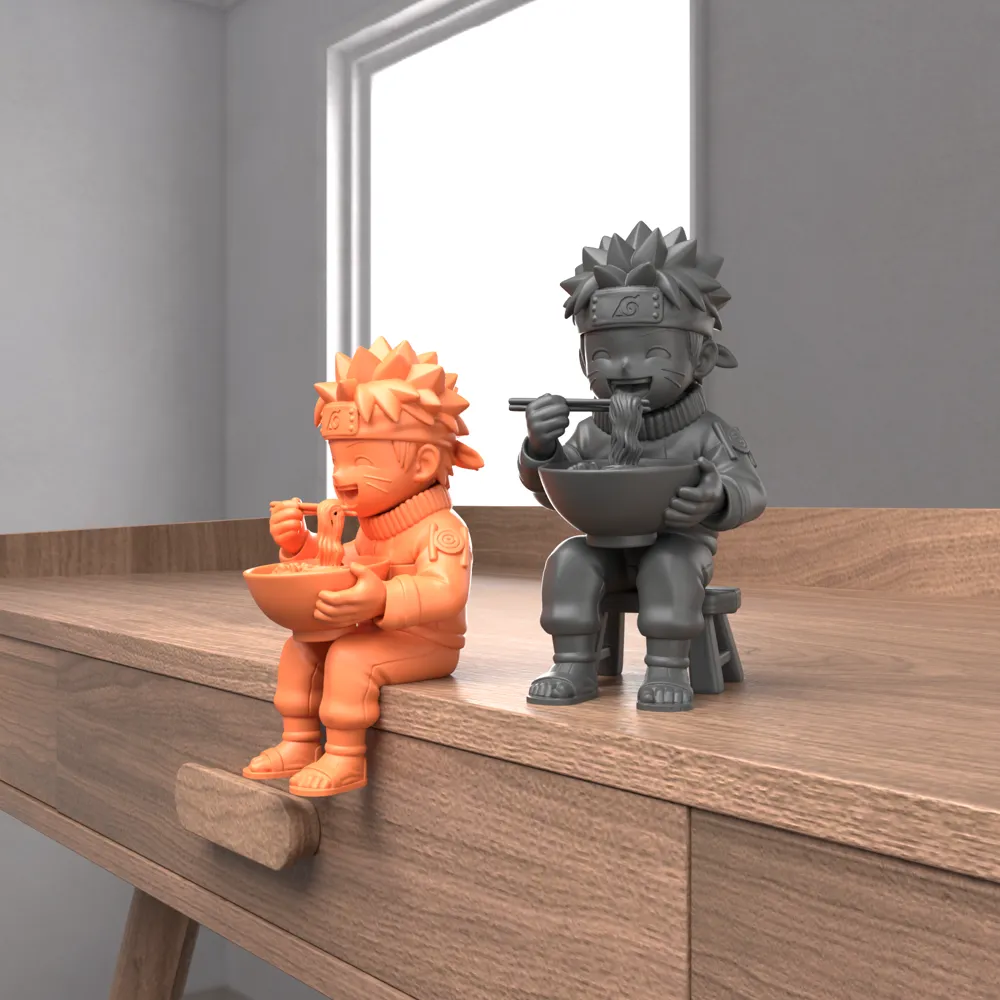 Naruto Eating Ramen - Free 3D Print Model - MakerWorld
