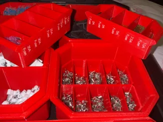 Half Size Divider for modified StackTech Bins