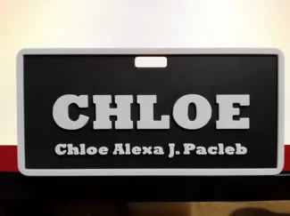 name plate (blank)