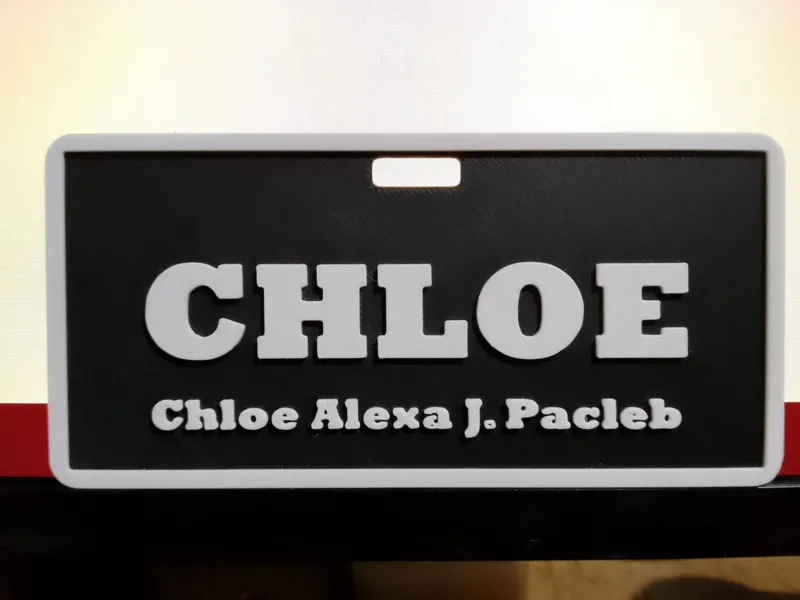 name plate (blank)