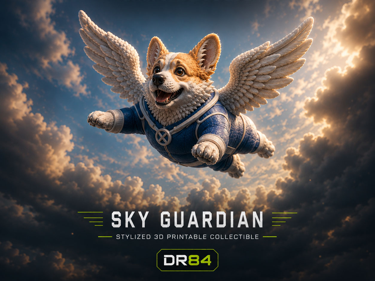 Superhero Corgi Collectible | X-Corgi Sky Guardian