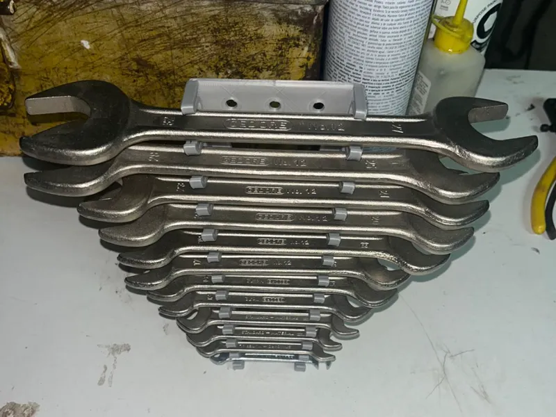 12-Key Wrench Holder–Desk or Wall Mount Organizer