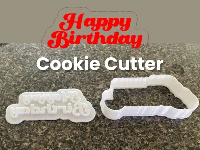 Happy Birthdat Cookie Cutter
