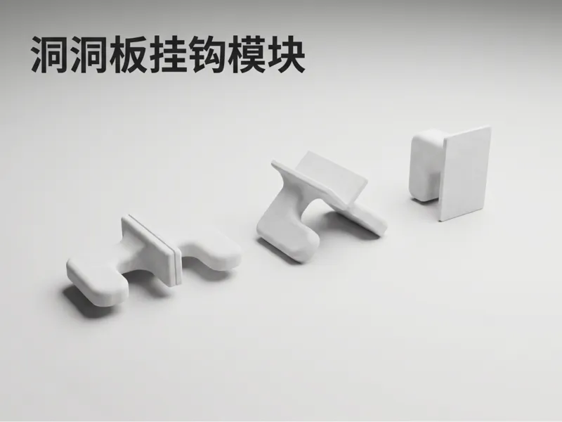 宜家洞洞板模块化链接挂钩 (适配5mm孔径)