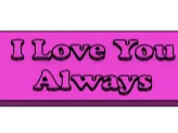 I love you always keyring