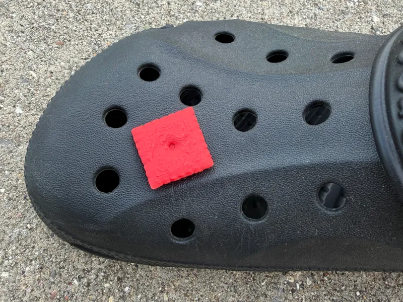 Cheez-it croc charm