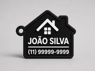 Realtor House Keychain - Custom Name & Phone
