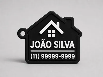 Realtor House Keychain - Custom Name & Phone