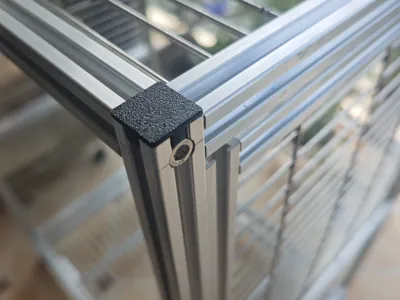 20 series aluminum extrusion end cap