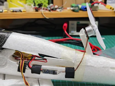 Lightweight 48 hand launch glider 1104 motor mount 20