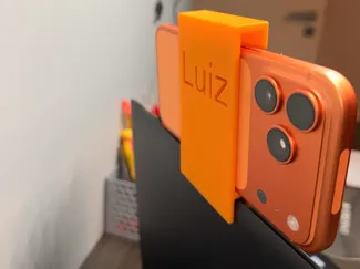 Suporte para celular na tela do note