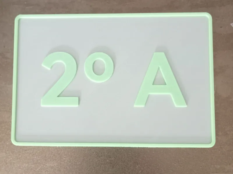 Placa vivienda 2º A