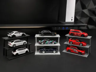 1:64 Diecast Display Rack Triple Layers