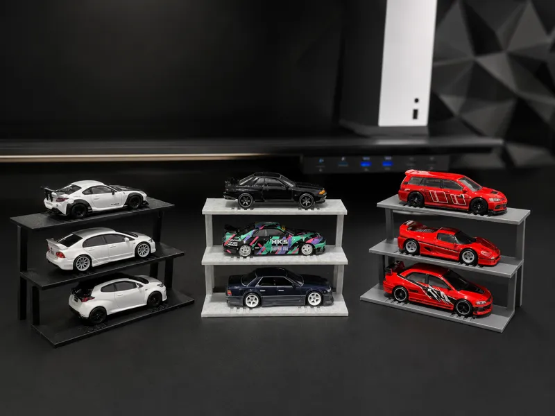1:64 Diecast Display Rack Triple Layers