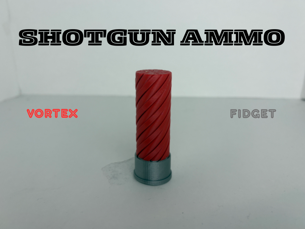 Fidget toy de vortice de cartucho de escopeta