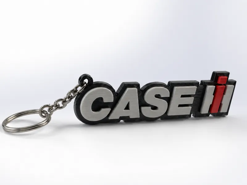 Case IH tractor keychain