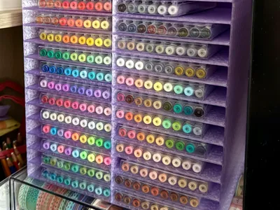 Gel pen shelving for the languo 213pc gel pen set