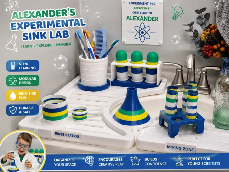 Sink Lab: STEM Bathroom Play System