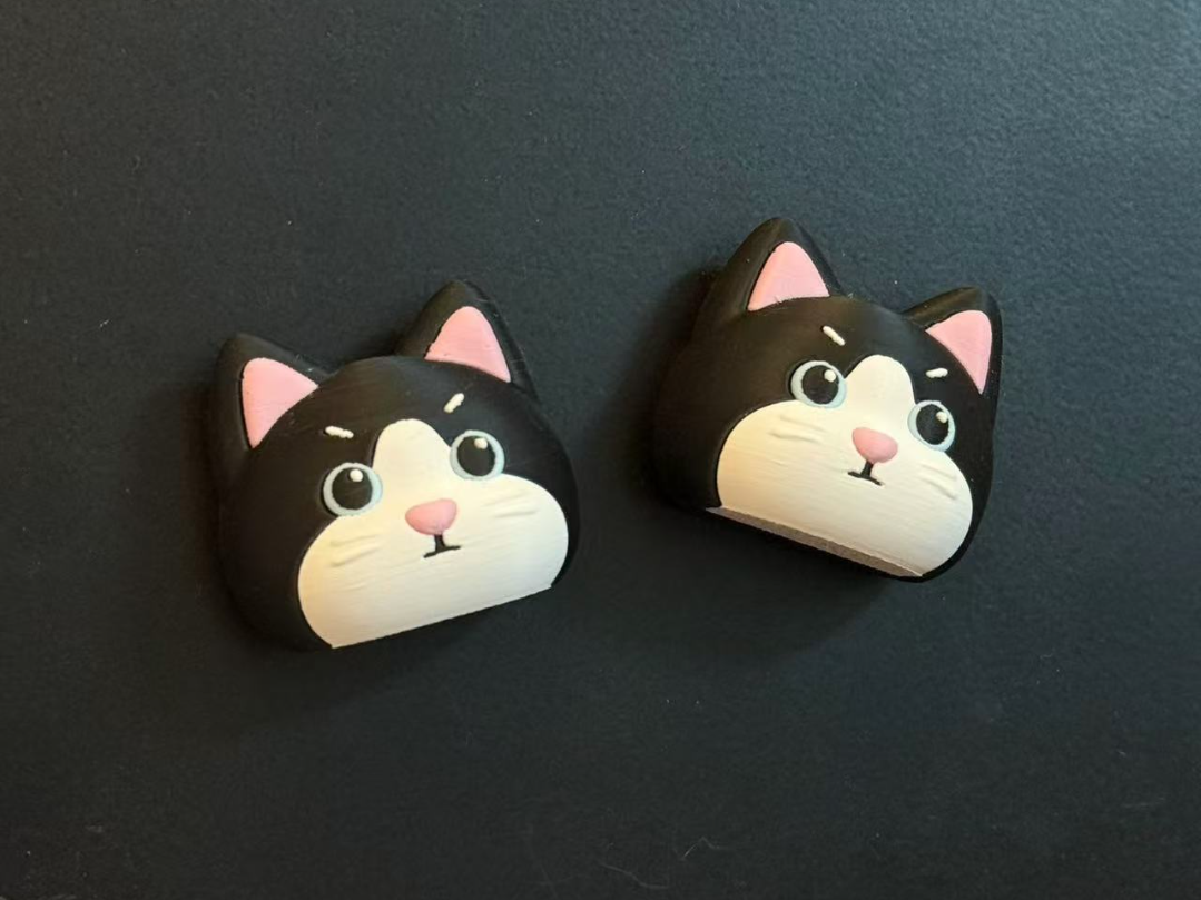 【奶牛猫冰箱贴】AMS多色打印/3.5cm高